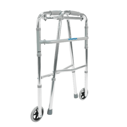 Andadera de Aluminio Plegable con Ruedas